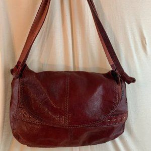 Lucky Brand Red Leather Shoulder Bag